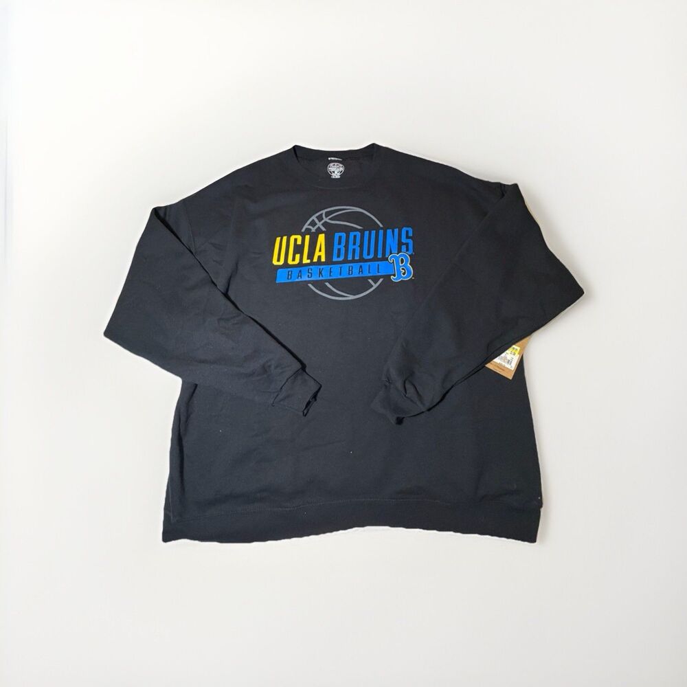NWT UCLA Bruins Basketball Sweatshirt Black 2XL Rivalry Threads NCAA
